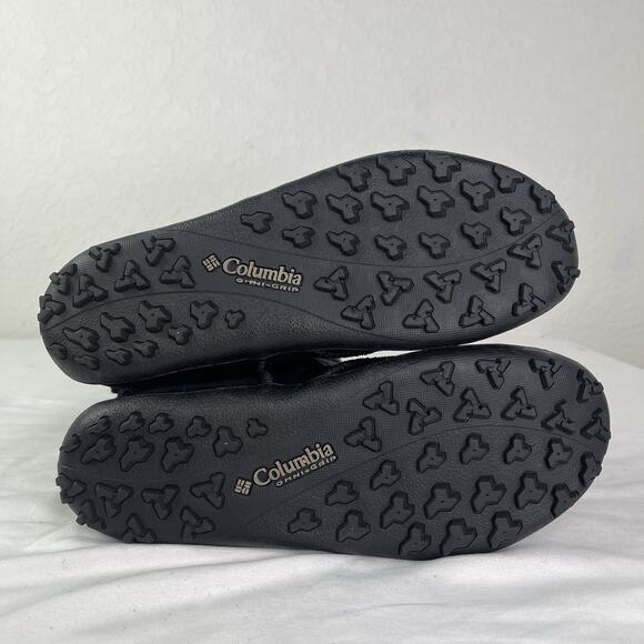 Columbia Winter Boots style 1559-010 black suede quilted mid-calf insulated 9.5 - Picture 8 of 10